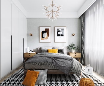 Nordic Style Bedroom-ID:526548742