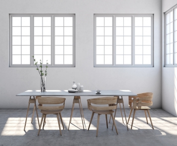 Nordic Style Dining Table And Chairs-ID:168504976