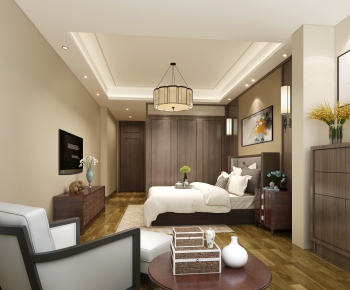 New Chinese Style Bedroom-ID:956600934