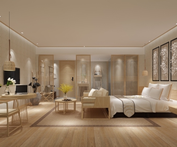 New Chinese Style Bedroom-ID:264013624