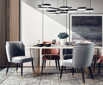 Modern Dining Table And Chairs-ID:853289394