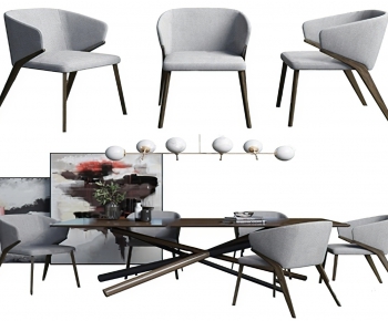 Modern Dining Table And Chairs-ID:136873412