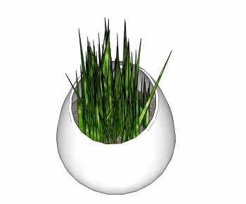 Modern Potted Green Plant-ID:303157246