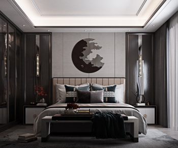 New Chinese Style Bedroom-ID:498458742