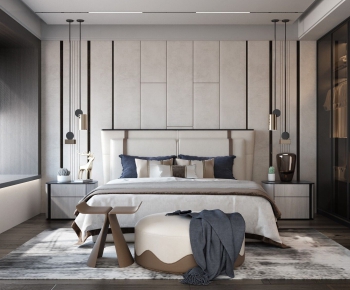 New Chinese Style Bedroom-ID:292828856