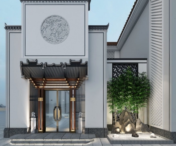 New Chinese Style Facade Element-ID:772563653