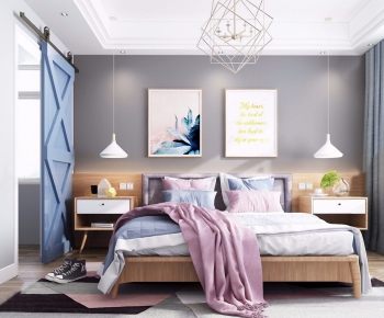 Nordic Style Bedroom-ID:717428688