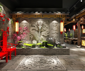 New Chinese Style Catering Space-ID:312822227