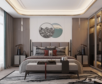 New Chinese Style Bedroom-ID:856734475