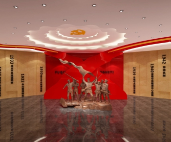 Chinese Style Exhibition Hall-ID:776413127