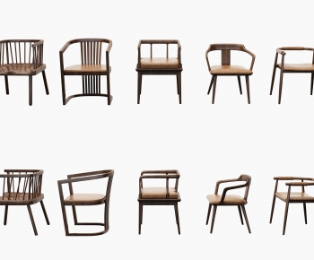 New Chinese Style Single Chair-ID:776324648