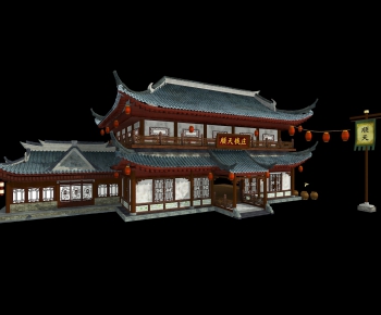Chinese Style Ancient Architectural Buildings-ID:544327124
