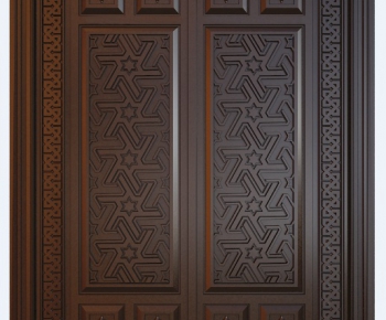 Modern Solid Wood Door-ID:515650655