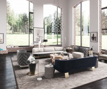 Modern A Living Room-ID:718236152