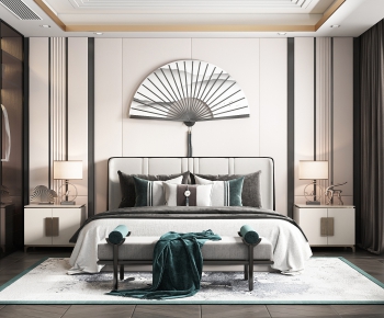 New Chinese Style Bedroom-ID:332072669