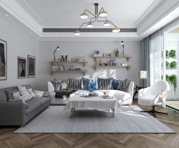 Nordic Style A Living Room-ID:635817612