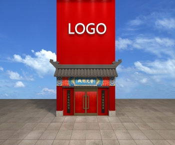 Chinese Style Facade Element-ID:734256689