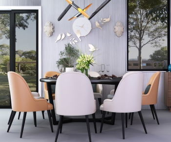 Modern Dining Table And Chairs-ID:878835682