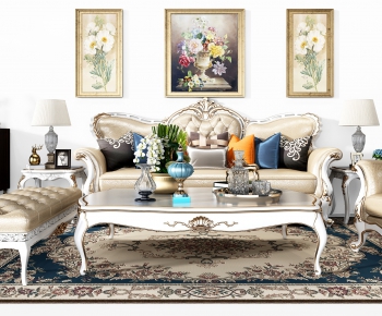 European Style Sofa Combination-ID:393865414
