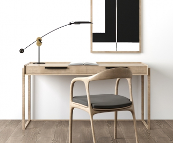 Nordic Style Computer Desk And Chair-ID:817018695