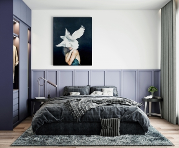 Nordic Style Bedroom-ID:616827813