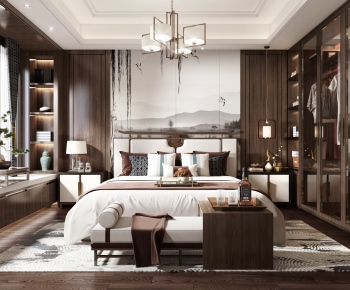 New Chinese Style Bedroom-ID:159880445