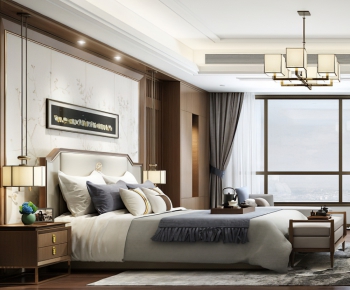 New Chinese Style Bedroom-ID:238521959