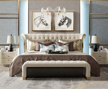 European Style Double Bed-ID:799105595