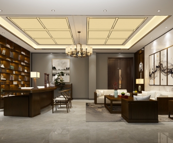 New Chinese Style Manager's Office-ID:618314877