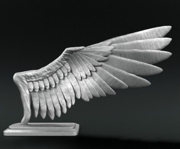 欧式石膏翅膀雕刻摆件-ID:172588622