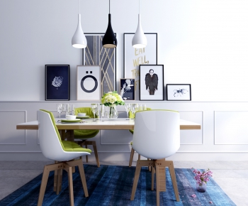 Nordic Style Dining Table And Chairs-ID:753584681