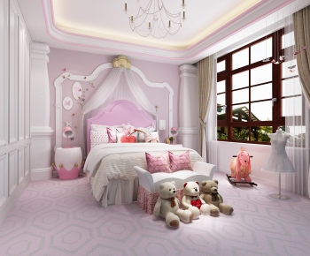 Simple European Style Girl's Room Daughter's Room-ID:130602227