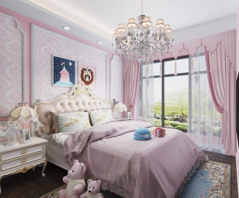 Simple European Style Girl's Room Daughter's Room-ID:115098372