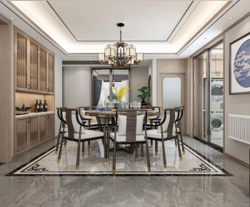 New Chinese Style Dining Room-ID:347248856