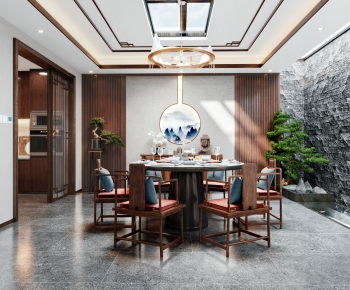 New Chinese Style Dining Room-ID:955894933