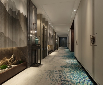 Modern Corridor Elevator Hall-ID:633975127