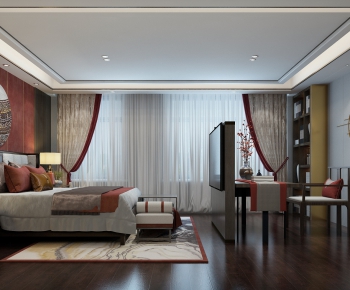 New Chinese Style Bedroom-ID:250452111