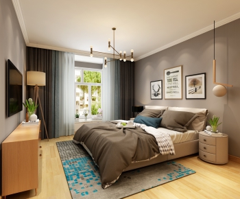 Nordic Style Bedroom-ID:989177325