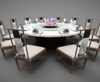 New Chinese Style Dining Table And Chairs-ID:613203825