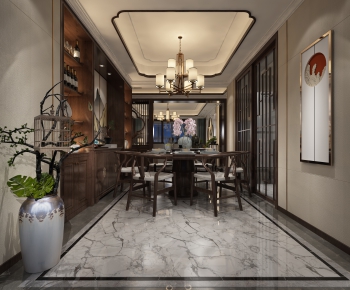 New Chinese Style Dining Room-ID:104950978