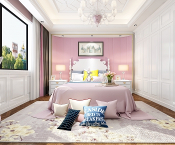 Simple European Style Girl's Room Daughter's Room-ID:351674848