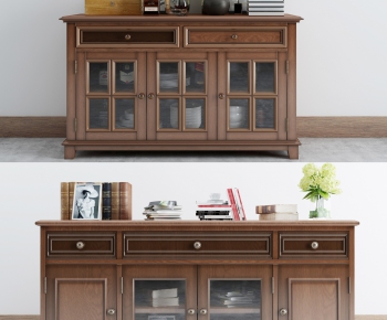 American Style Side Cabinet/Entrance Cabinet-ID:677362794