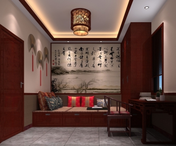 Chinese Style Bedroom-ID:625449417