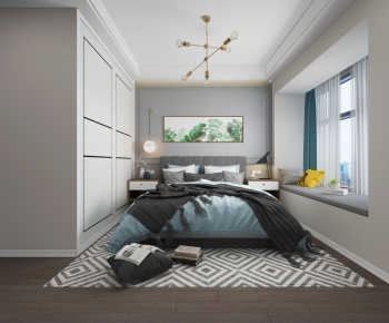 Nordic Style Bedroom-ID:255665122