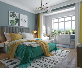 Nordic Style Bedroom-ID:616565114