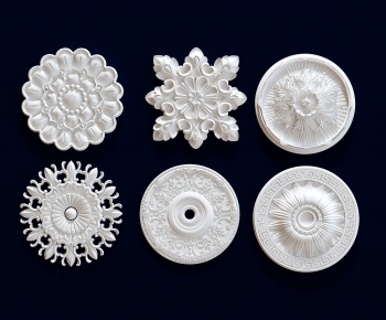 European Style Plaster Carved Top Plate-ID:788943179