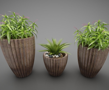 Modern Potted Green Plant-ID:776943634