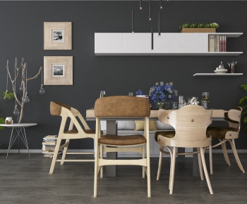 Nordic Style Dining Table And Chairs-ID:443959667