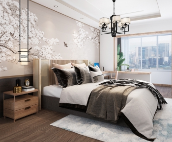 New Chinese Style Bedroom-ID:248996882