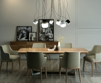 Nordic Style Dining Table And Chairs-ID:276809954